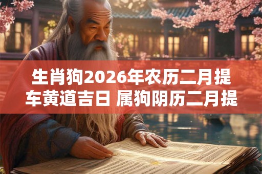 生肖狗2026年农历二月提车黄道吉日 属狗阴历二月提车最佳日子