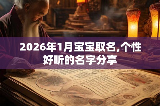 2026年1月宝宝取名,个性好听的名字分享