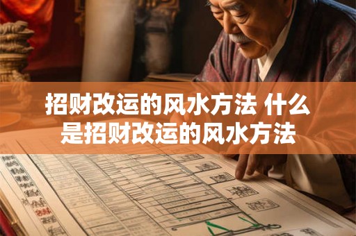 招财改运的风水方法 什么是招财改运的风水方法