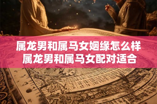 属龙男和属马女姻缘怎么样 属龙男和属马女配对适合吗