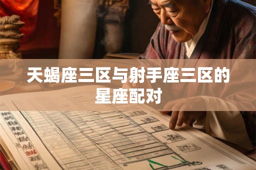 天蝎座三区与射手座三区的星座配对