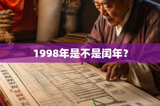1998年是不是闰年？
