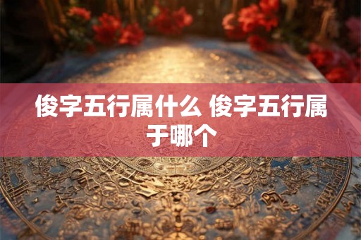 俊字五行属什么 俊字五行属于哪个 俊字五行属什么 俊字五行属于哪个