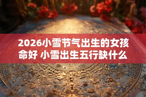 2026小雪节气出生的女孩命好 小雪出生五行缺什么