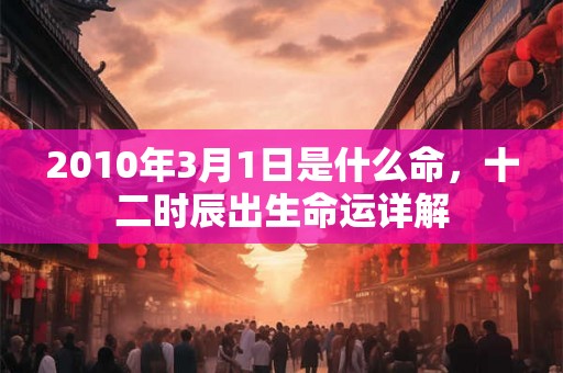 2010年3月1日是什么命,十二时辰出生命运详解 2010年3月1日是什么命,十二时辰出生命运详解