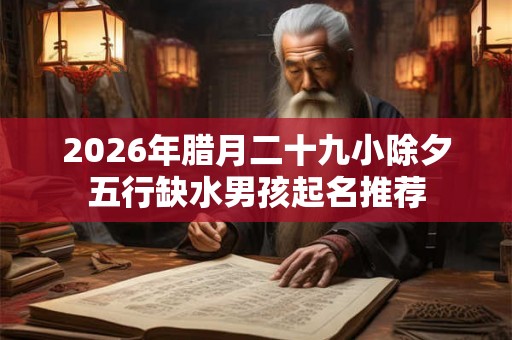2026年腊月二十九小除夕五行缺水男孩起名推荐
