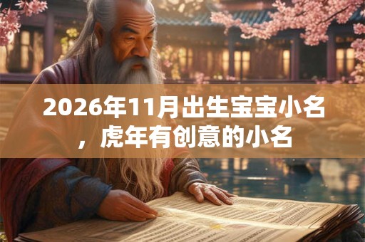 2026年11月出生宝宝小名，虎年有创意的小名