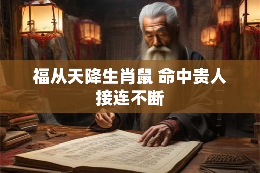 福从天降生肖鼠 命中贵人接连不断