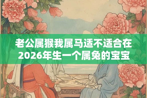 老公属猴我属马适不适合在2026年生一个属兔的宝宝？