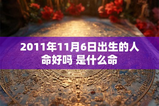 2011年11月6日出生的人命好吗 是什么命