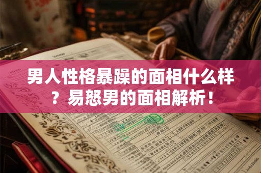 男人性格暴躁的面相什么样?易怒男的面相解析! 男人性格暴躁的面相什么样?易怒男的面相解析!