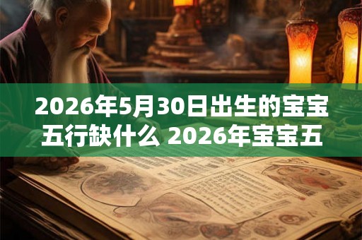 2026年5月30日出生的宝宝五行缺什么 2026年宝宝五行缺少哪一元素