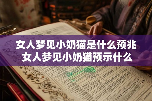 女人梦见小奶猫是什么预兆 女人梦见小奶猫预示什么 女人梦见小奶猫是什么预兆 女人梦见小奶猫预示什么