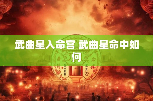 武曲星入命宫 武曲星命中如何 武曲星入命宫 武曲星命中如何
