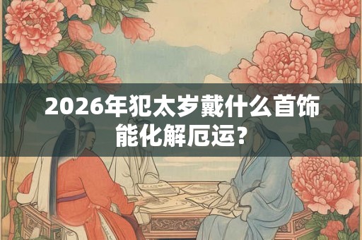 2026年犯太岁戴什么首饰能化解厄运？