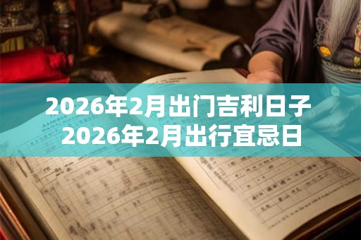 2026年2月出门吉利日子 2026年2月出行宜忌日