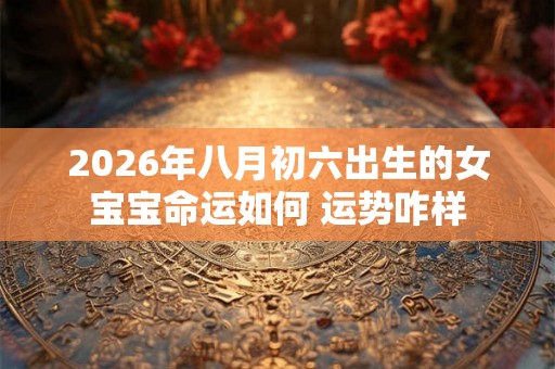 2026年八月初六出生的女宝宝命运如何 运势咋样 2026年八月初六出生的女宝宝命运如何 运势咋样