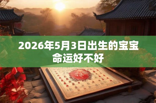 2026年5月3日出生的宝宝命运好不好