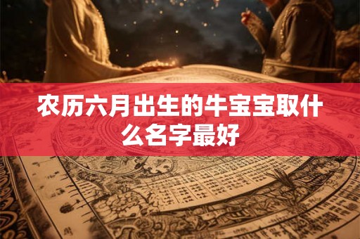 农历六月出生的牛宝宝取什么名字最好