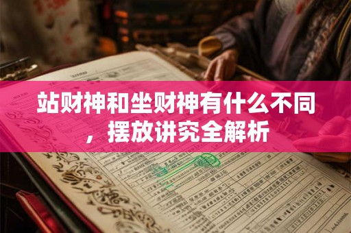 站财神和坐财神有什么不同，摆放讲究全解析