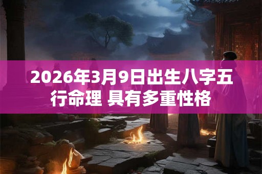 2026年3月9日出生八字五行命理 具有多重性格
