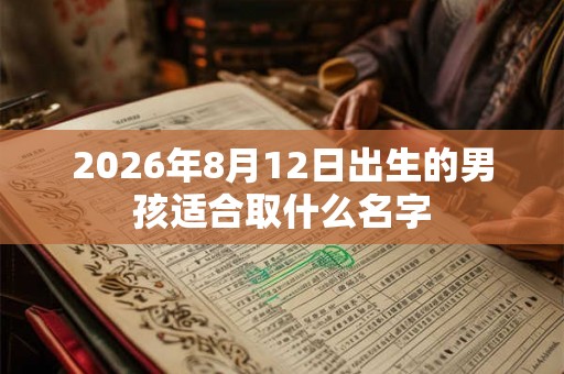 2026年8月12日出生的男孩适合取什么名字 2026年8月12日出生的男孩适合取什么名字