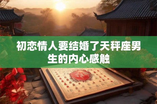 初恋情人要结婚了天秤座男生的内心感触