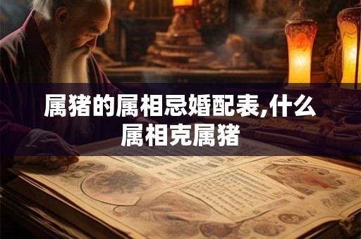 属猪的属相忌婚配表,什么属相克属猪 属猪的属相忌婚配表,什么属相克属猪