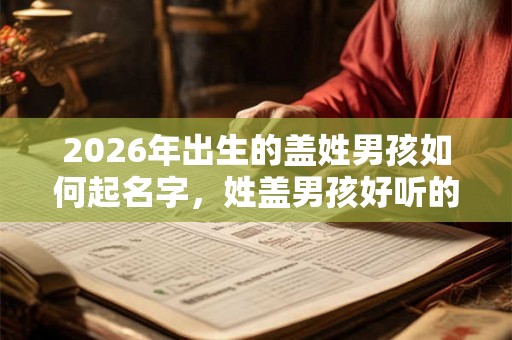 2026年出生的盖姓男孩如何起名字,姓盖男孩好听的名字 2026年出生的盖姓男孩如何起名字,姓盖男孩好听的名字