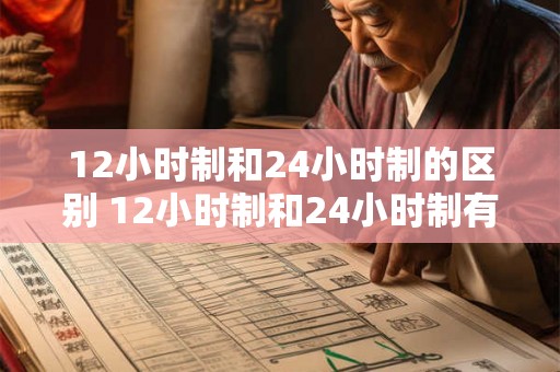 12小时制和24小时制的区别 12小时制和24小时制有何不同
