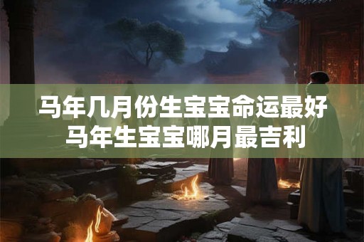 马年几月份生宝宝命运最好 马年生宝宝哪月最吉利