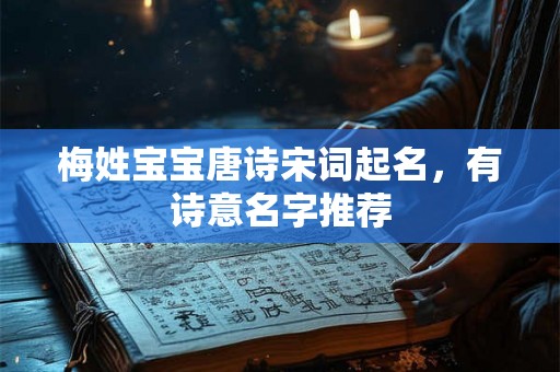 梅姓宝宝唐诗宋词起名，有诗意名字推荐