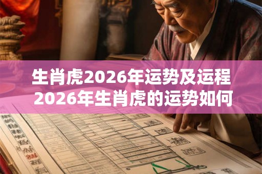 生肖虎2026年运势及运程 2026年生肖虎的运势如何