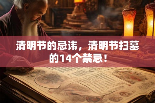 清明节的忌讳，清明节扫墓的14个禁忌！