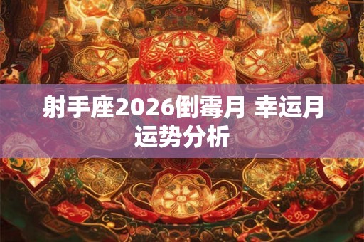 射手座2026倒霉月 幸运月运势分析