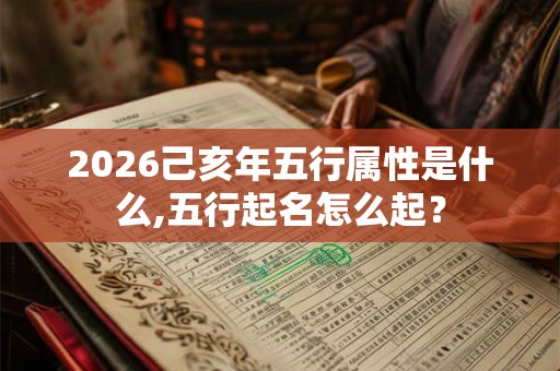 2026己亥年五行属性是什么,五行起名怎么起? 2026己亥年五行属性是什么,五行起名怎么起?