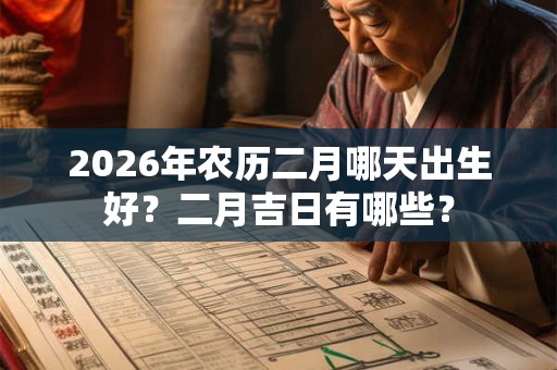 2026年农历二月哪天出生好？二月吉日有哪些？
