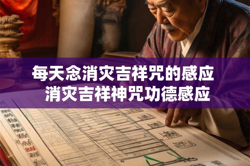 每天念消灾吉祥咒的感应 消灾吉祥神咒功德感应 每天念消灾吉祥咒的感应 消灾吉祥神咒功德感应