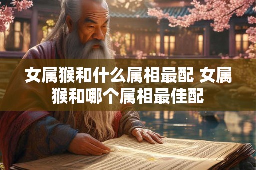 女属猴和什么属相最配 女属猴和哪个属相最佳配