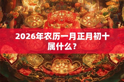 2026年农历一月正月初十属什么？
