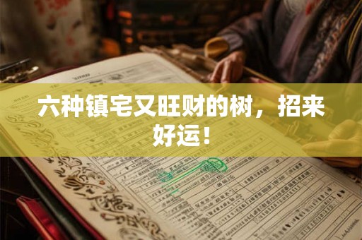 六种镇宅又旺财的树,招来好运! 六种镇宅又旺财的树,招来好运!