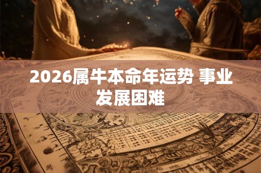 2026属牛本命年运势 事业发展困难 2026属牛本命年运势 事业发展困难