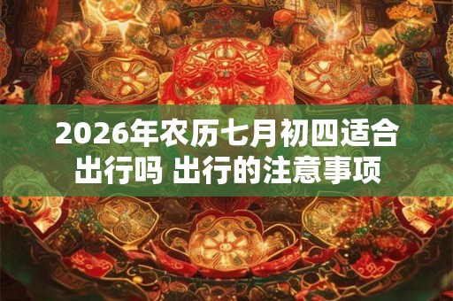 2026年农历七月初四适合出行吗 出行的注意事项