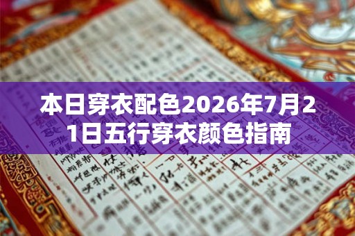 本日穿衣配色2026年7月21日五行穿衣颜色指南