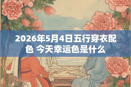 2026年5月4日五行穿衣配色 今天幸运色是什么