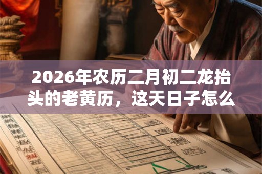 2026年农历二月初二龙抬头的老黄历，这天日子怎么样？