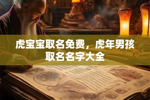 虎宝宝取名免费，虎年男孩取名名字大全