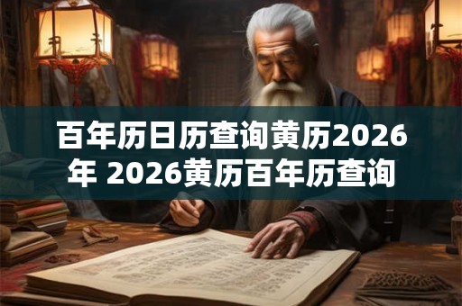 百年历日历查询黄历2026年 2026黄历百年历查询