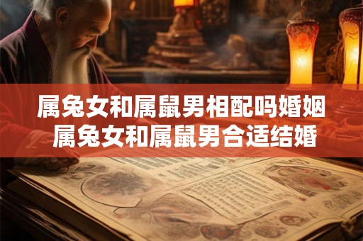属兔女和属鼠男相配吗婚姻 属兔女和属鼠男合适结婚吗