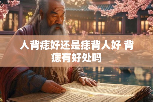 人背痣好还是痣背人好 背痣有好处吗